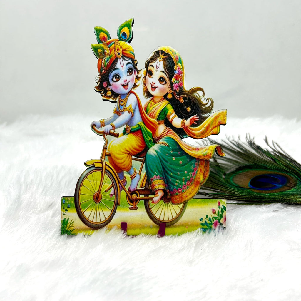 Beautiful Decoatives for Home Temple, Set of 5 Decorative Pieces with 8 AST Sakhi for Radha Krishna. Janmashtami Special.