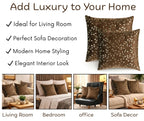 RD TREND® Premium Velvet Cushion Covers Set of 5 | Soft Decorative Throw Pillow Covers for Sofa, Bed & Living Room | Cushion Cover 18 inch x 18 inch (45x45 cm) Chocolate Brown