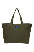 AQVA Handmade Eco Friendly Washed Cotton Canvas Tote Bag - Reusable Shoulder Bag with Top Zip Closure, Inner Zip Pocket - Large Cotton Canvas Handbag for Grocery, Gun Metal