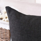 Khooti Jute Cushion Cover, 20x20 (Dark Grey)(Pack of 5)