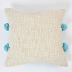 Furnistitchs Premium Decorative Throw Cushion Pillow Cover Boho Home Decor - Living Room Bedroom Couch Sofa Cushion Covers 16 inch x 16 inch (2, Sky Blue Circles)