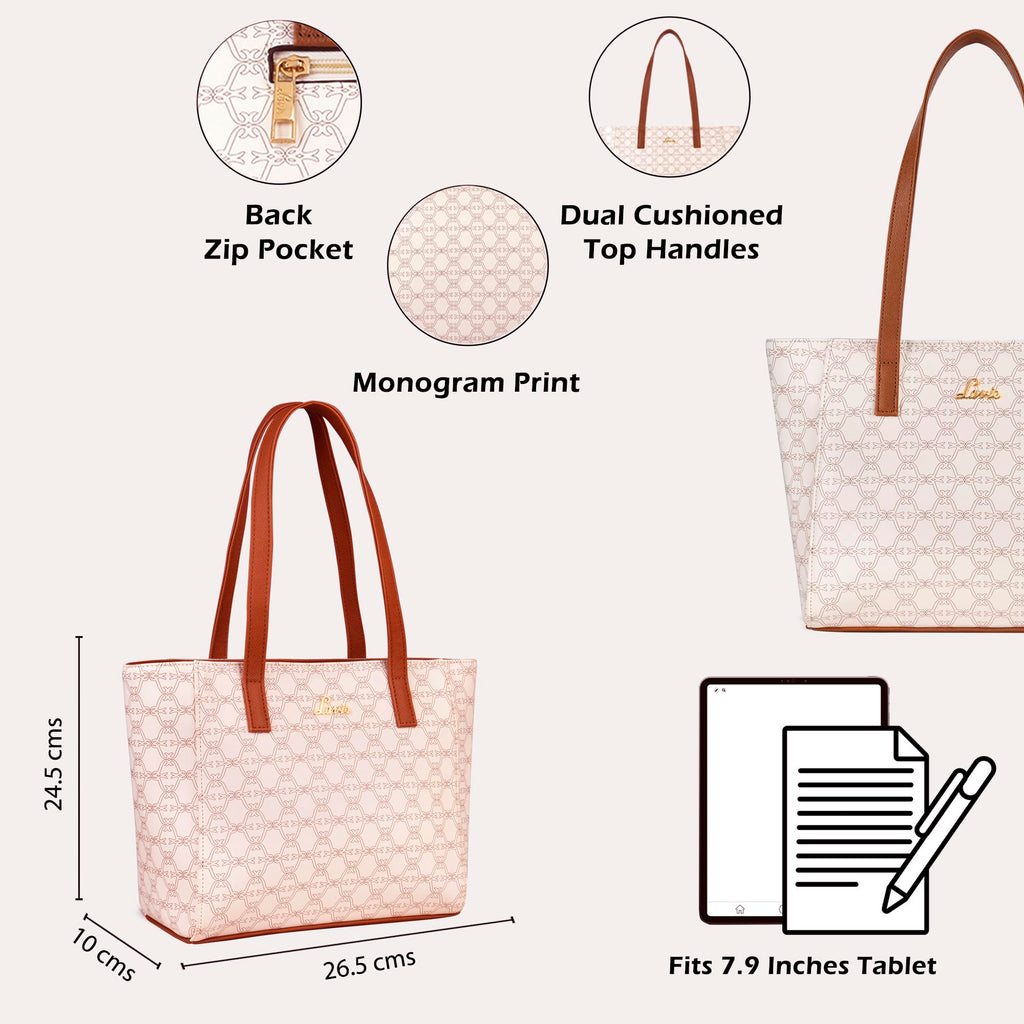 Lavie Women's Betula Tote Handbag | Ladies Purse Handbag | Bag for Women | Rakhi Gift for Sister