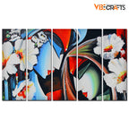 VIBECRAFTS Beautiful Radha krishna 5 Pieces Canvas Wall Painting For Home | Office | Living Room | Gift (PTVC5Pcs4_8550)