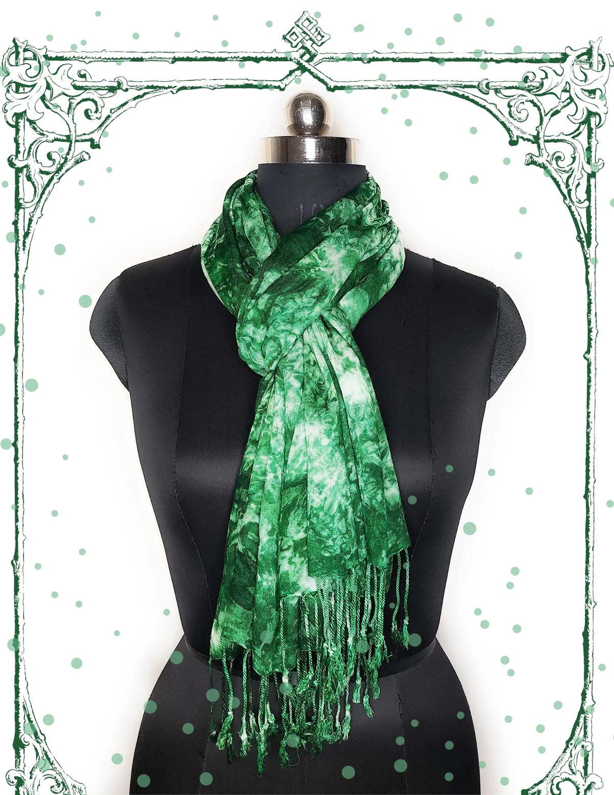 Chandwasia Rayon Shades Shibori Pattern Scarf, Scarves, Viscose Fabric Stole & Shawl Design for Men & Women for Summer & Winters