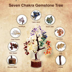Wonder Care Crystal Tree for Home Decorations and Healing Stones Room Crystal Decor [Multi Crystal 150 Beads