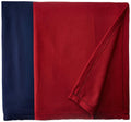 Purav Light 90''x90'' Double Bed Fleece Blanket & Warm Bedsheets-Lightweight All Season use Set of 2 pc-Maroon+Blue Kafalo