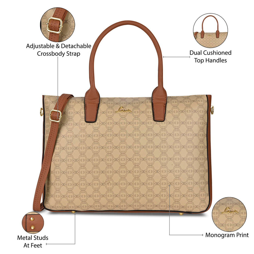Lavie Women's Monoprint Raily Plus Tote Bag | Ladies Purse Handbag