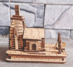 ANI DIVINE Pine Wood Shree Kedarnath Temple 3D Model || Kedarnath Temple 3D Structure || Shree Kedarnath Mandir (Pack of 1, Brown)