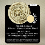 FAHABO Shimmer Woven Cotton Blend Scarf for Women – Lightweight Hijab & Stole Wrap | 73 x 29 Inches (Yellow)