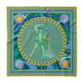 ULOS Women's Zodiac Signs Print Satin Scarf - Neck Scarf (Square) (22x22) (12 Designs)
