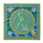 ULOS Women's Zodiac Signs Print Satin Scarf - Neck Scarf (Square) (22x22) (12 Designs)