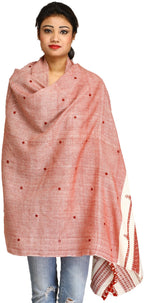 Exotic India Women's Shawl (SHT35-ash-rose_Multicoloured_Free Size)