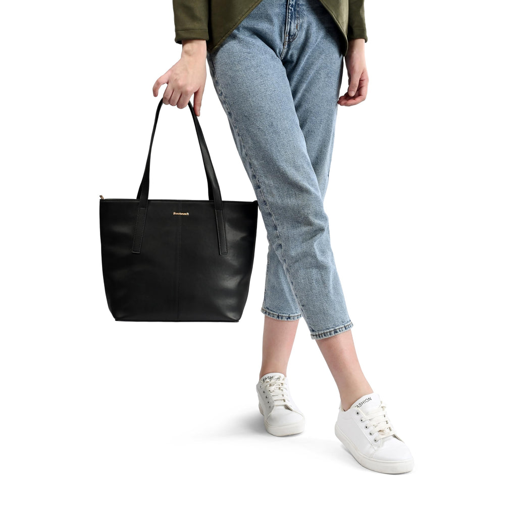 Fastrack Oversized Structured Laptop Tote Bag for Women, Girls and Ladies | Fits Upto 14 Laptop | Handbag for Casual Carry | Office and College Totes