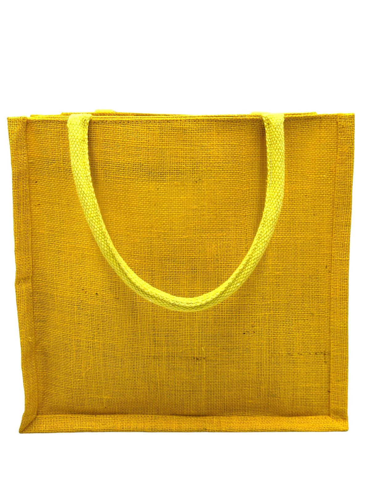 JUTEKA Printed Eco Friendly Jute Bag with Zipper Closure and Premium Cotton Handles for Lunch, Grocery, Tiffin, Office, Shopping