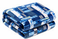 Gullivar Milan Cozy Ultra Soft Flannel Blanket for Double Bed 220x240 cm| Luxury Throw for Couch, Sofa, Camping & Travel| 250 GSM Printed Warm AC Blanket for Winter & All Season -Blue Kafalo
