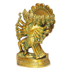 ARTVARKO Brass Kali Maa Murti | Maha Kali Ten Legs Mahakali Kalika Maa Statue Sculpture Idol Puja Murti Decor 4.5x6 Inches