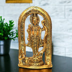 KridayKraft Metal Ram Lalla Idol Murti in Ayodhya Mandir for Home and Office Temple Religious Idol for Home Office Ram Ji Balroop Decorative Shopiece Figurines