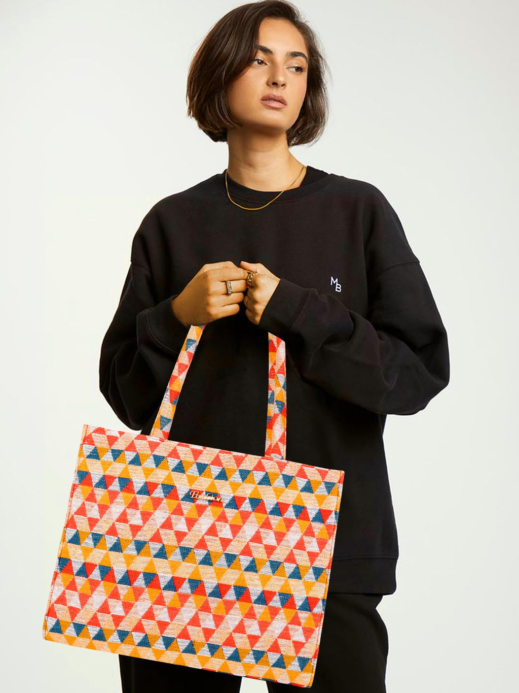 Lady Quinton Stylish Jute Tote Bag For Office and Laptop, Shopping Shoulder Bag, Shoppers Tote Handbags Lightweight Waterpoof Big Size, Grocery Bag, Eco Friendly Bags For Shopping For Women (ORANGE)