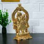 KridayKraft Aluminium Hindu God Sri Shrinathji Nathdwara Idol Sculpture Statue Murti,Dwarkadhish Idol for Puja