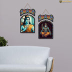 Artvibes Designer Wooden Wall Hanging Decoration Items for Home | Gifts | Bedroom | Wooden Wall Hanger | Mdf Wall Decoration for Living Room | Modern Decor Items (WH_9207N)