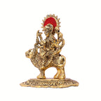 KridayKraft Durga Maa Murti,Shero vali ma Metal Statue for Navratri Pooja,Temple Pooja,Decor Your Home & Office,Religious Idol Gift Article,Showpiece Figurines...