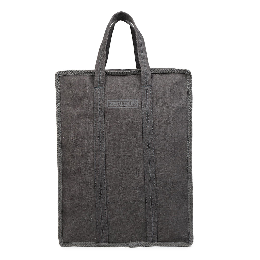 ZEALOUS Heavy Duty Cotton-Polyester Shopping Bag with Reinforced Handles. (L)