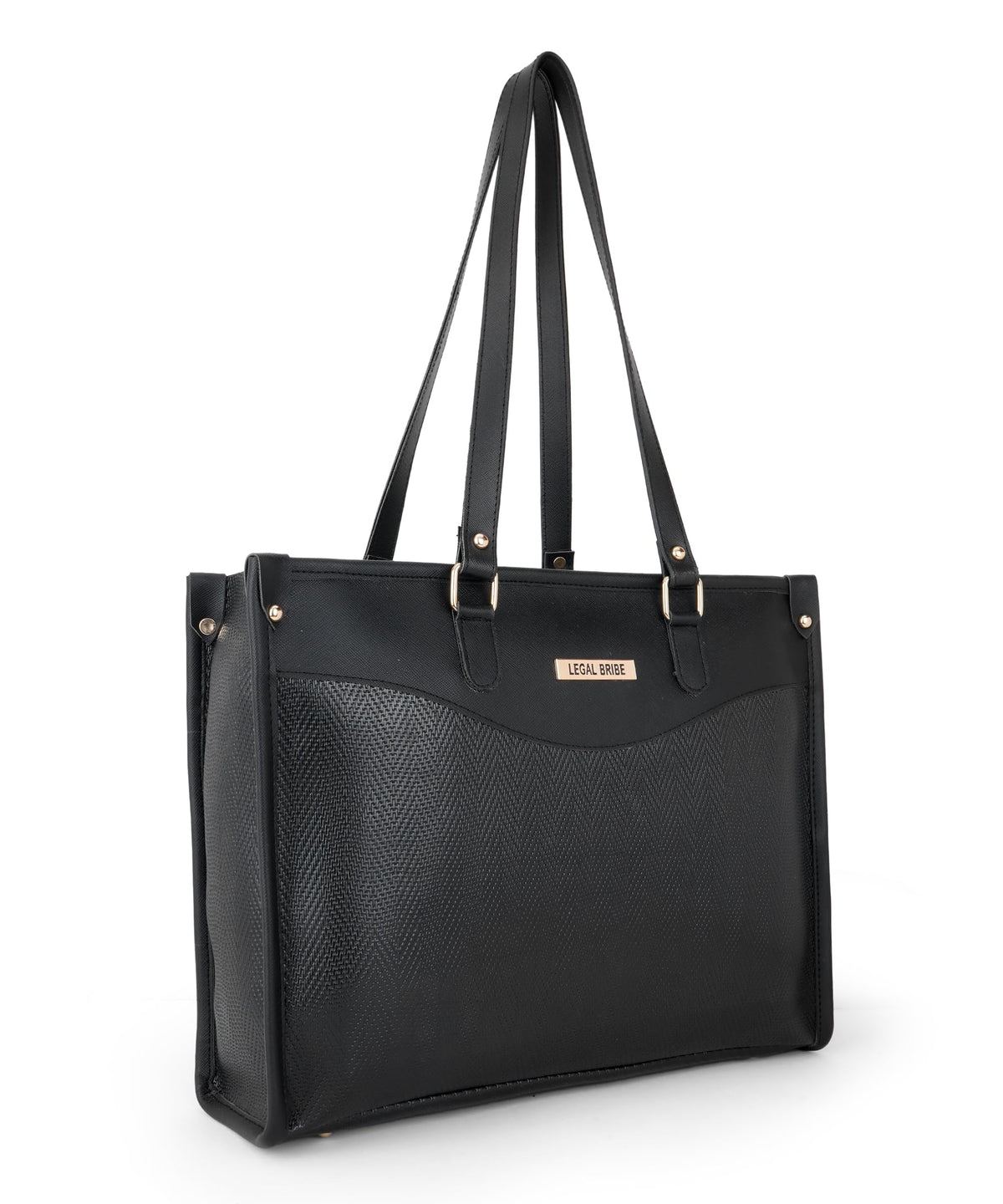 LEGAL BRIBE Printed Tote Bag (Black)