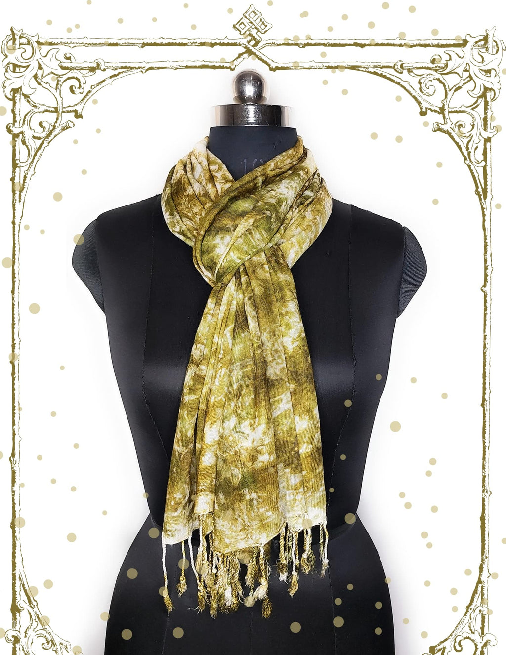 Chandwasia Rayon Shades Shibori Pattern Scarf Stole & Shawl | Soft Viscose Fabric Unisex Accessory for Men and Women | Suitable for Summer and Winter Wear