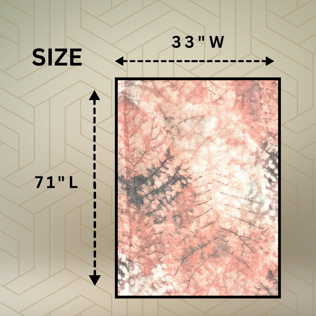 FAHABO Digital Print Mal Mal Cotton Scarf for Women – Soft, Lightweight Hijab, Head & Neck Wrap | Stylish Fashion Scarf (Coral Peach)