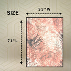 FAHABO Digital Print Mal Mal Cotton Scarf for Women – Soft, Lightweight Hijab, Head & Neck Wrap | Stylish Fashion Scarf (Coral Peach)