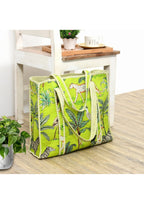 Yda fashion Quilted Cotton Tote Bag – Reusable Large Shopping Bag for Women & Men, Lightweight Eco-Friendly Grocery Tote with Printed Design, Shoulder Bag for Travel, Beach & Daily Use