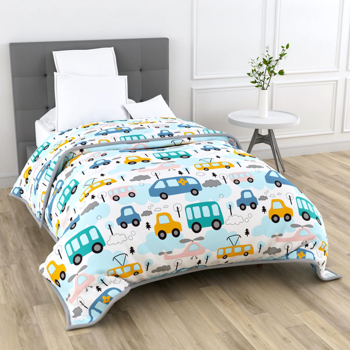 Loreto 100% Cambric Cotton Dohar Single Bed, AC Blanket, 58 x 88 inches Kafalo