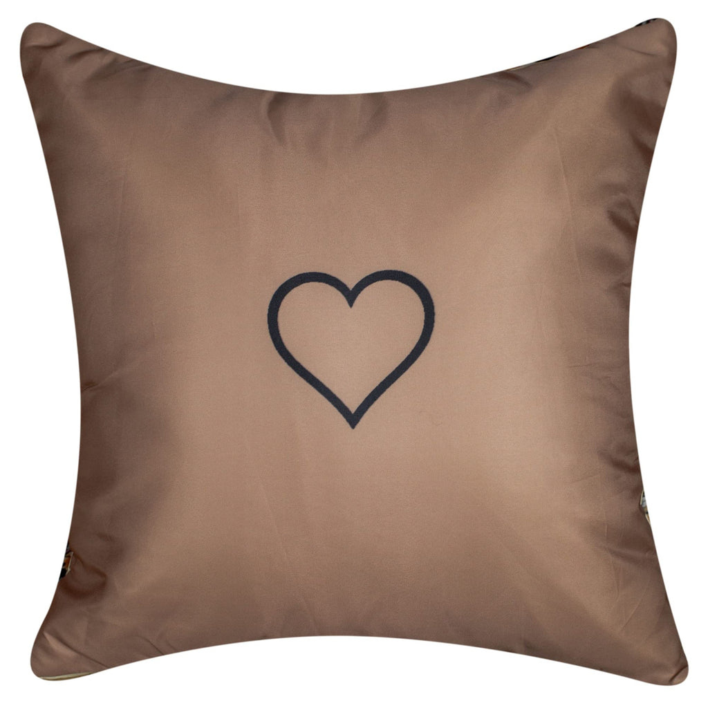 Vendola Mocha Microfiber Satin 250TC Cushion Pillow Covers, Coffee Brown, Set of 5(Mocha,20x20)