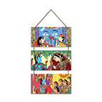 Artvibes Traditional Indian Art Decorative Wall Art MDF Wooden Wall Hanger for Living Room | Modern Decoration Items | Living Room | Bedroom | Office | Artwork | Wall Poster | Gift Items (WH_9433N)