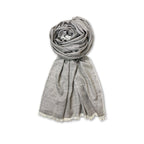 FAHABO Shimmer Woven Cotton Blend Scarf for Women – Lightweight Hijab & Stole Wrap | 73 x 29 Inches (Brown)