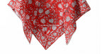 Ravaiyaa - Attitude is everything Sanganer Hand Block Printed Scarves Pure Cotton Scarf Square Hijab Dupatta 40 X 40 Inch (Red Floral)