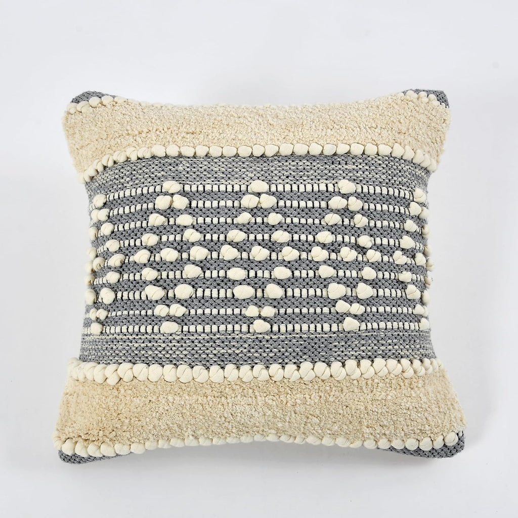 Furnistitchs Premium Decorative Throw Cushion Pillow Cover Boho Home Decor - Living Room Bedroom Couch Sofa Cushion Covers 16 inch x 16 inch (1, Grey Kites)