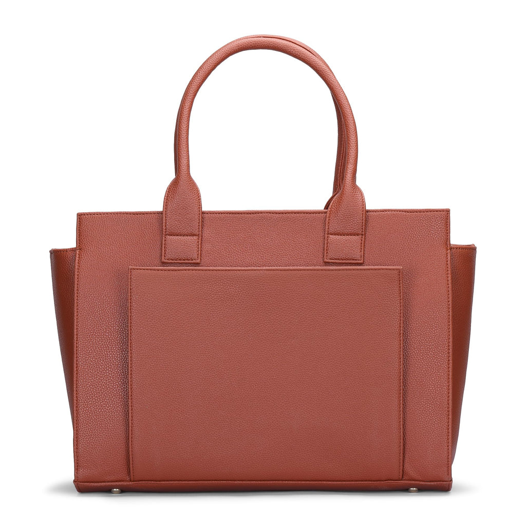 All About Her Elite Laptop Tote Bag (Tan)