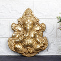 SVARUP Brass Blessing Ganesha Idol Ganesh Statue Ganpati Wall Hanging Murti for Puja Home Entrance Decor Diwali Gift 8 Inch
