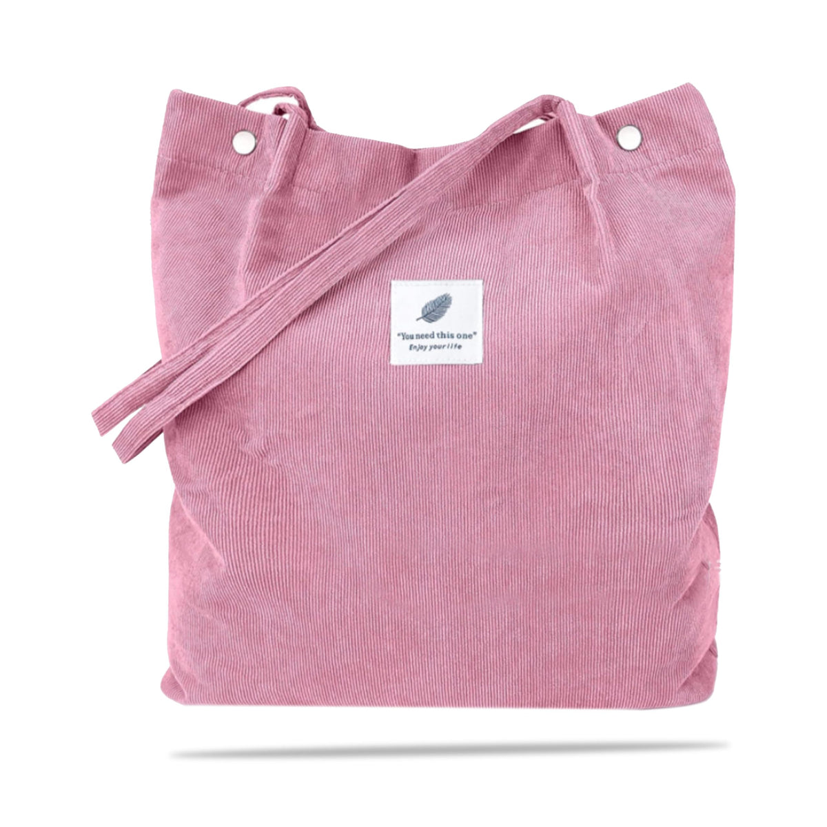 Kraptick CanvasTote Bags – Stylish Shoulder Tote Bag for Everyday Use For Women Reusable Compact Perfect as a Grocery, Shopping Bags for Grocery (Pink)