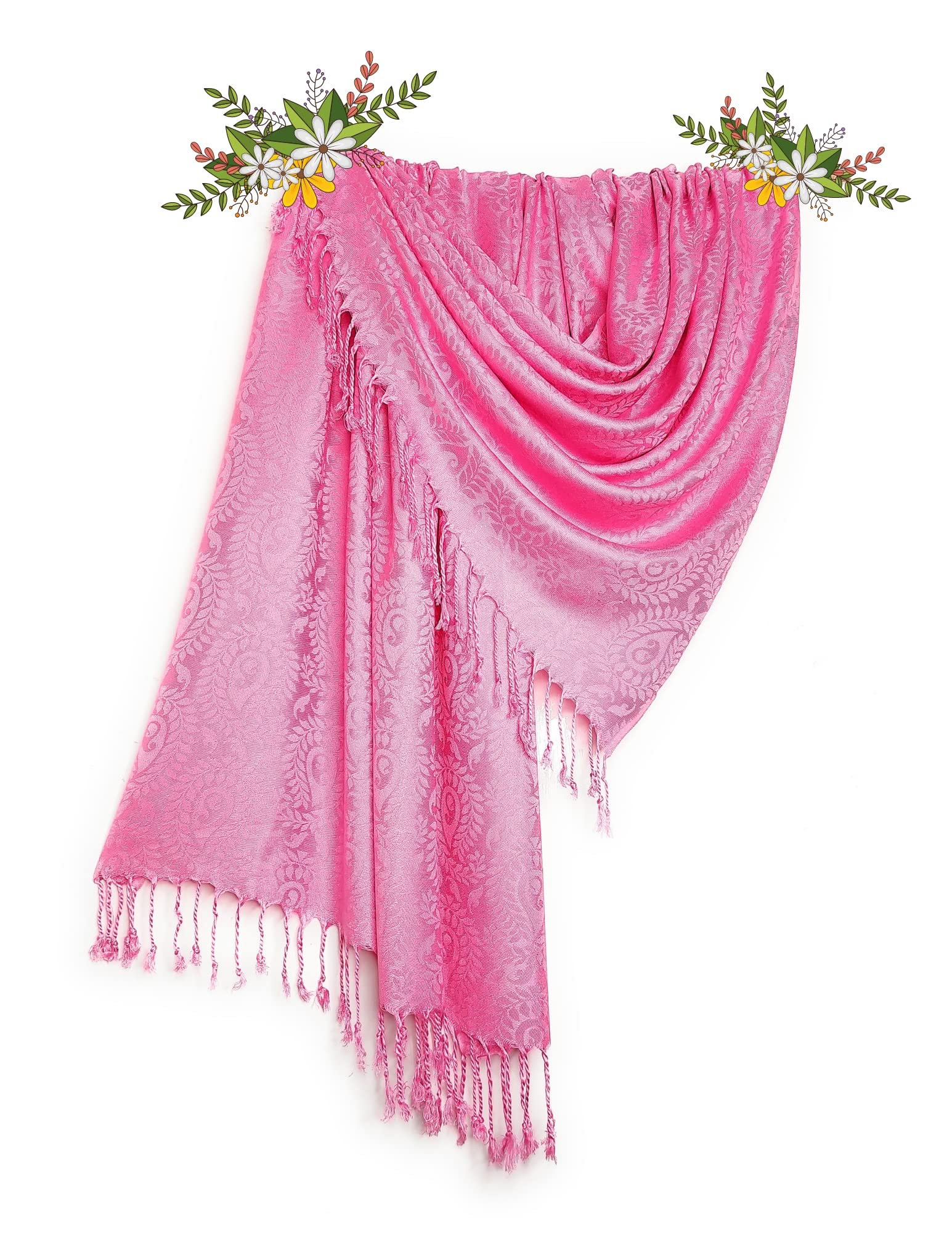 Chandwasia Viscose Scarf/Shawl/Stole for Men & Women – Batik Design – Soft & Lightweight for Summer & Winter Use