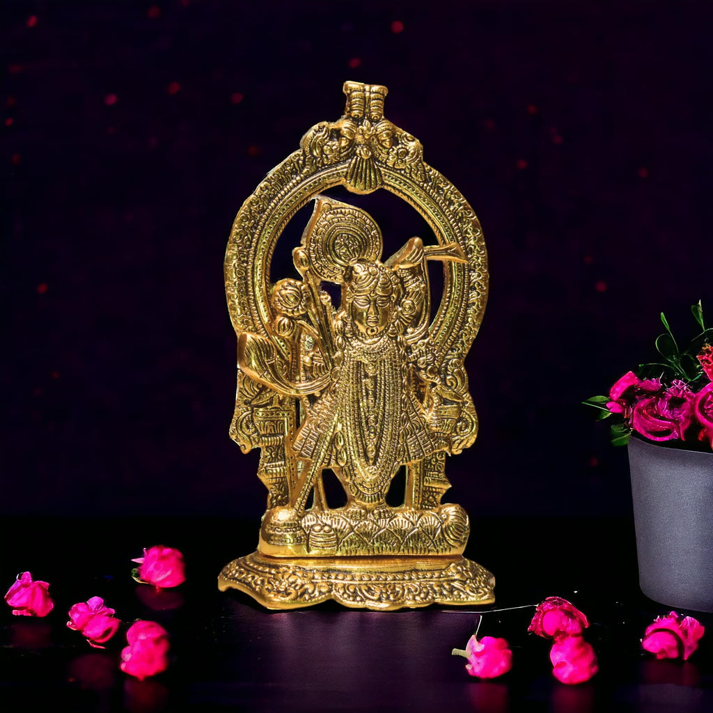 KridayKraft Aluminium Hindu God Sri Shrinathji Nathdwara Idol Sculpture Statue Murti,Dwarkadhish Idol for Puja