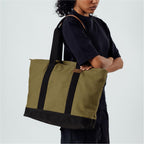 DailyObjects Olive Green-Clove Field Tote Bag |Canvas Tote Shoulder Bag Fits upto 14 Laptop for Women and Men Work & Daily Use |Handcrafted from premium cotton canvas perfect for Work & Daily Use