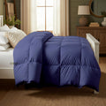 Day Care® Cloud Loom 500 GSM Filling Microfiber Comforter | Warm Winter Quilt Blanket Rajai | Soft, Breathable & Durable Bedding | 60x90 Single Bed - Medium Blue Kafalo