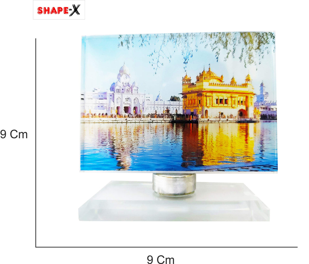 Shape-X Revolving Glass Golden Temple (Medium)