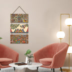 Artvibes Traditional Indian Folk Art Wooden Art Decoration Item for Home | Modern Decoration Items | Living Room | Bedroom | Office | Artwork | Wall Poster | Handcrafted | Gift Items (WH_9449N)