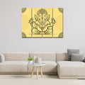 VIBECRAFTS 4 Pieces Shree Ganesh Canvas Wall Painting Fitted With Wooden Frame For Home | Office | Living Room | Gift(PTVC4Pcs1_13526)