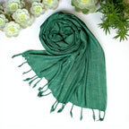 STOLE STUDIO Elegant Luxurious Sequence Viscose Stole Scarf (Dark Green)
