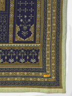 Aurelia Blue Yarn Dyed Shawl for Women (Size: Free Size)-24NOA80053-703477