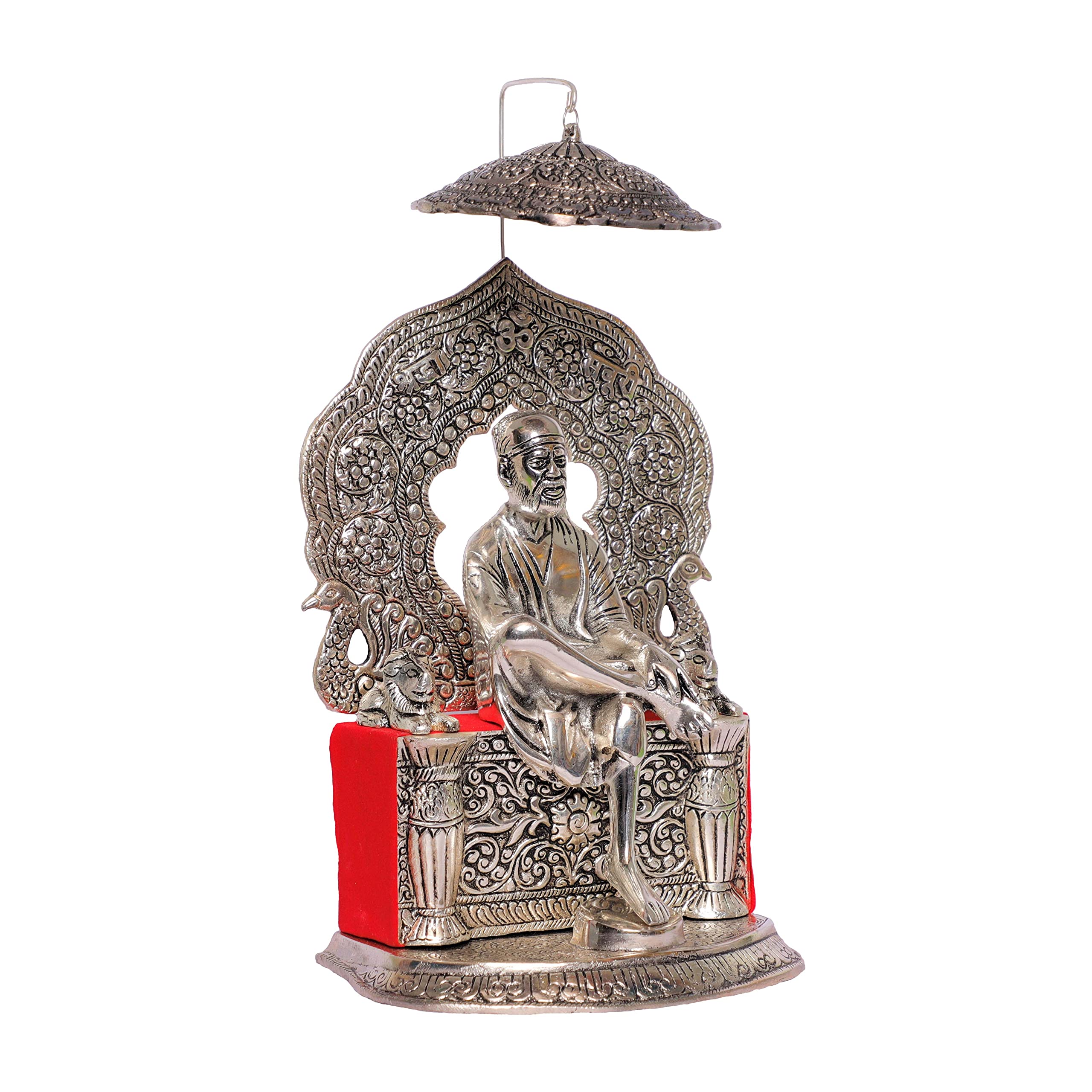 Prince Silver Plated Sai Baba Silver Finish Oxidized for Loves Ones, Valentine's Day, Birthday Gift. Corporate Gift